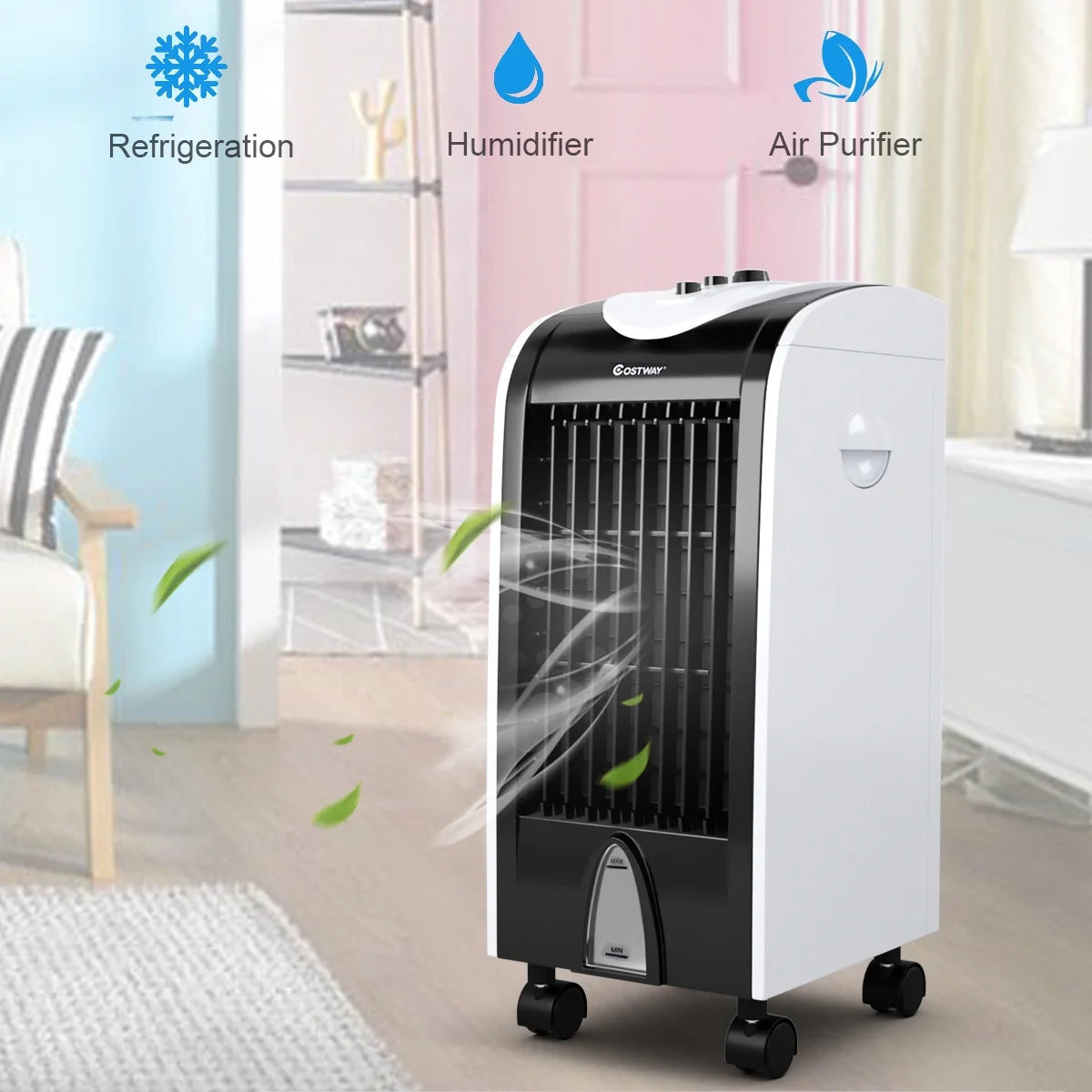 Evaporative Portable Cooler Fan Humidify
