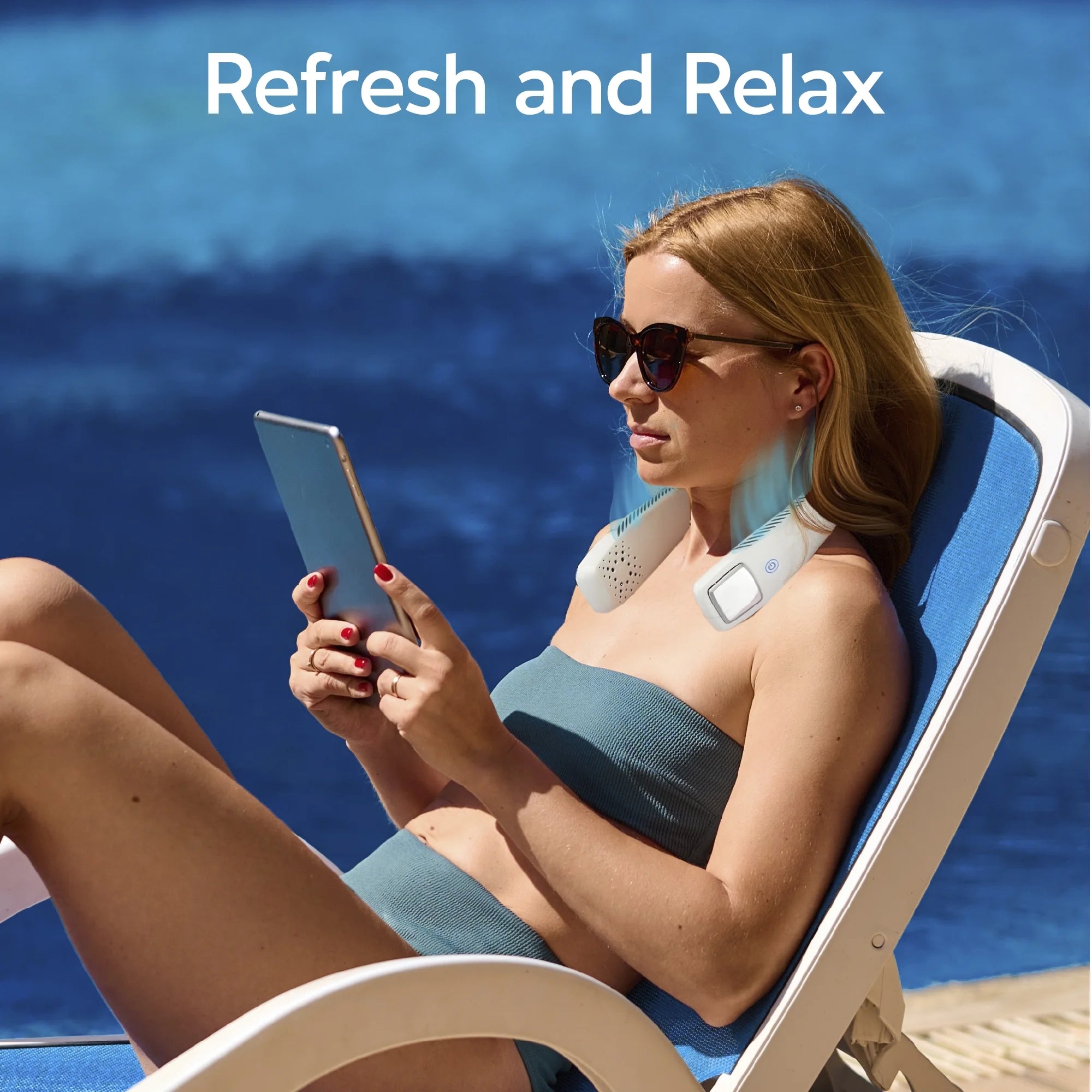 Freedom Neck Cooler, Portable Neck Fan with 3 Fan Speeds, USB Charging, 6-Hour Battery
