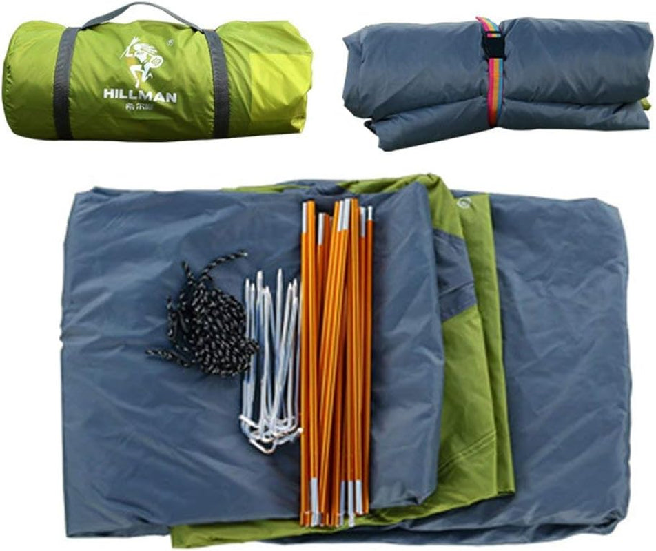3-4 Season 2 3 Person Lightweight Backpacking Tent Windproof Camping Tent Awning Family Tent Two Doors Double Layer with Aluminum Rods for Outdoor Camping Family Beach Hunting Hiking Travel