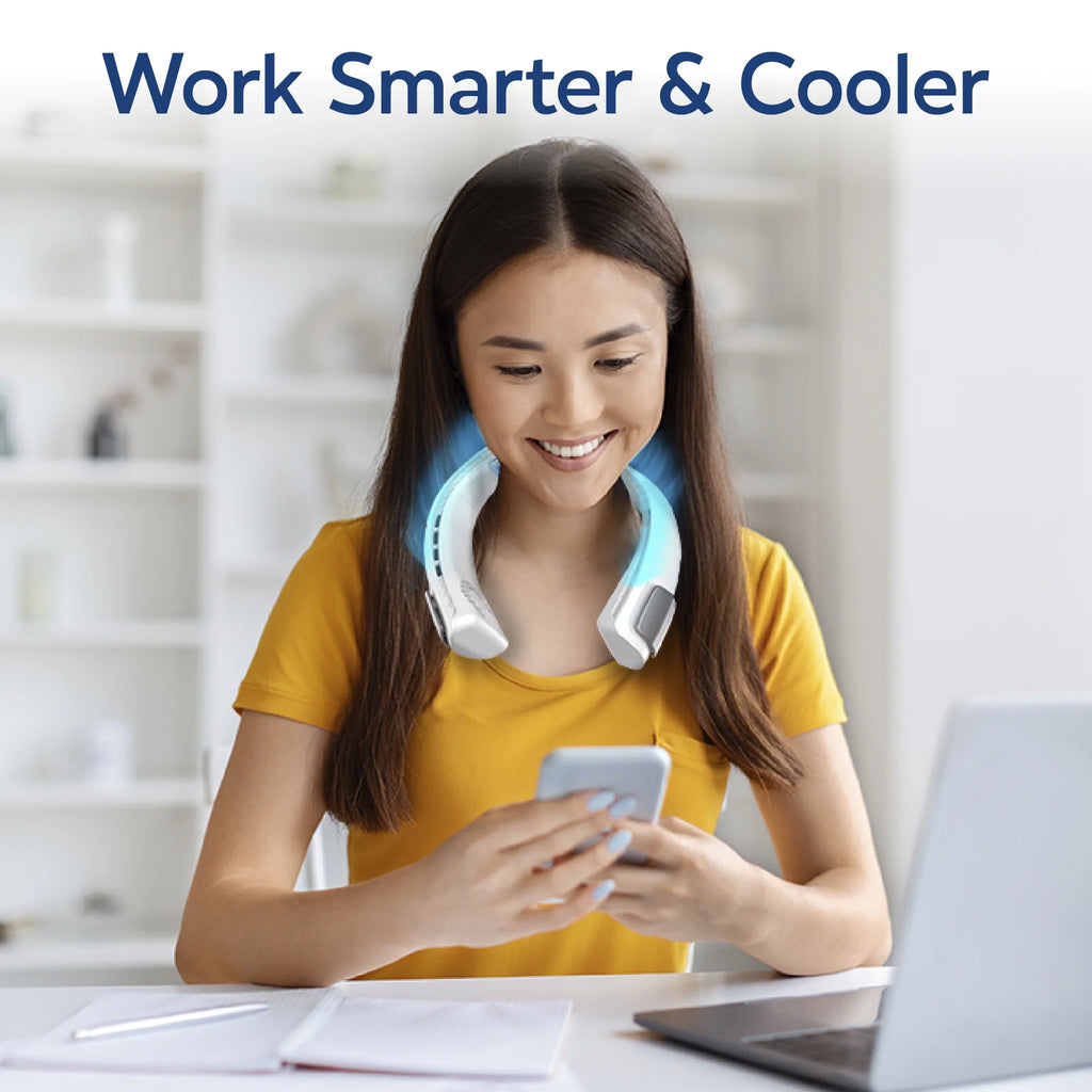 Freedom Neck Cooler, Portable Neck Fan with 3 Fan Speeds, USB Charging, 6-Hour Battery